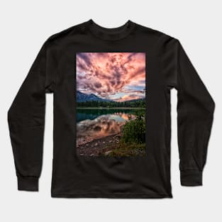 Surprise Sunset at Lake Patricia Long Sleeve T-Shirt